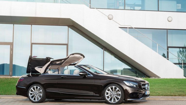 Mercedes-Benz S-Klasse Cabrio - beim Verdeck öffnen